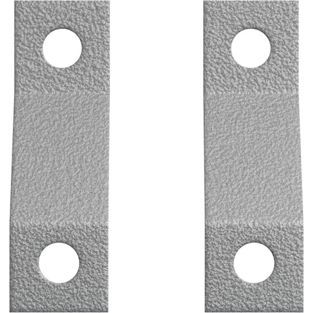 Ekena Millwork Premium Z-Brackets for Barn Door Track (set of 2), PC Chrome GB6001TZCR